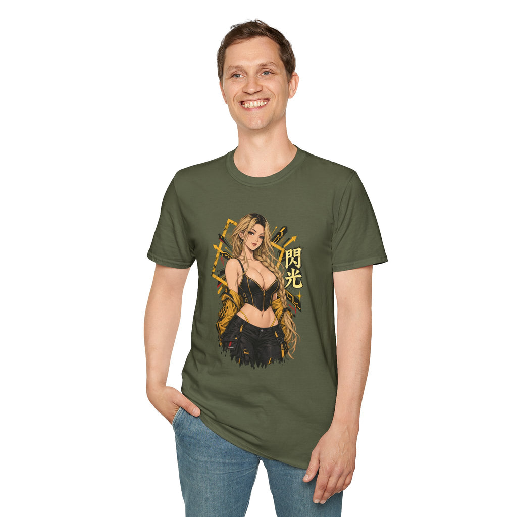 Sunny | Sexy Pin Up Golden Samurai Hot Girl T-Shirt