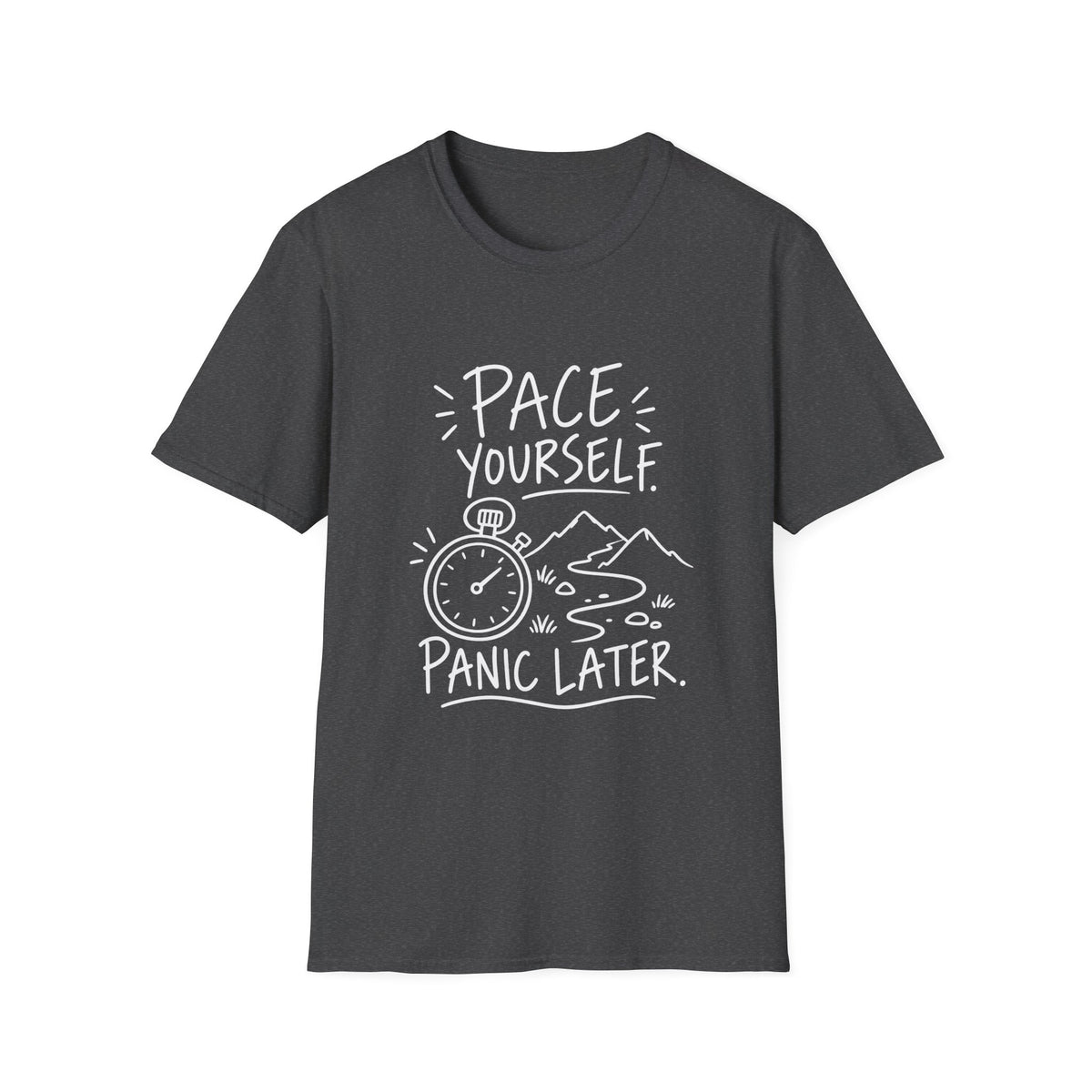 Runner Gift | Pace Yourself, Panic Later | Graphic Tee