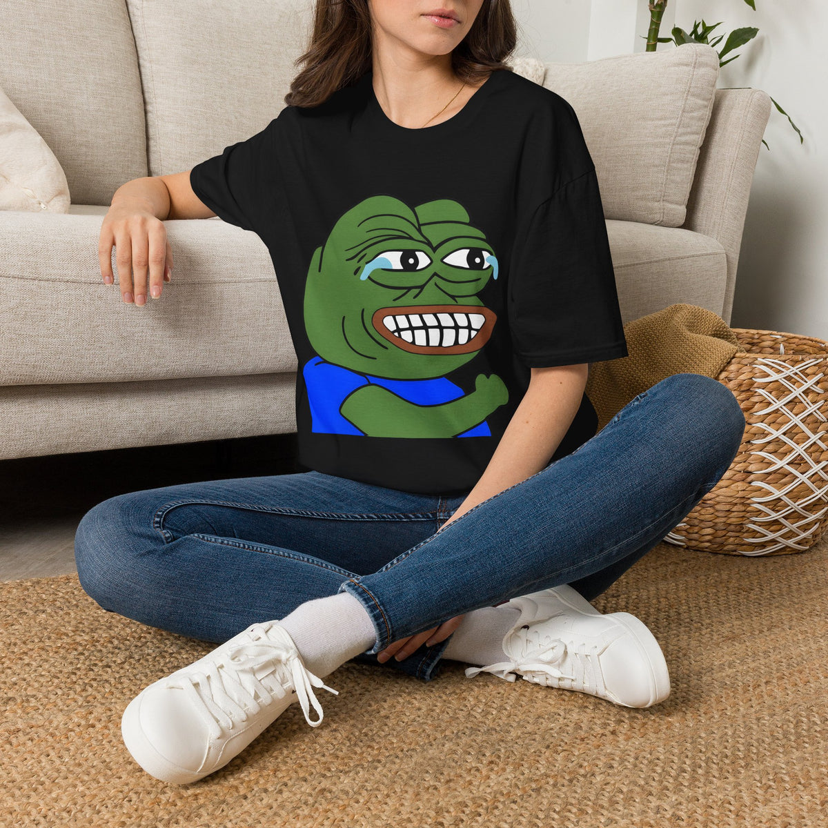 Pepe Grin T-Shirt — Smirking Frog Meme Tee