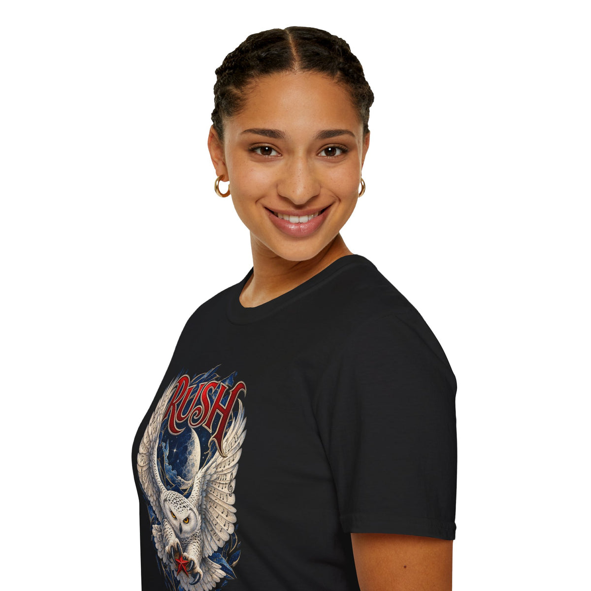Rush | Fly by Night | Prog Rock | Owl Band Graphic T-Shirt