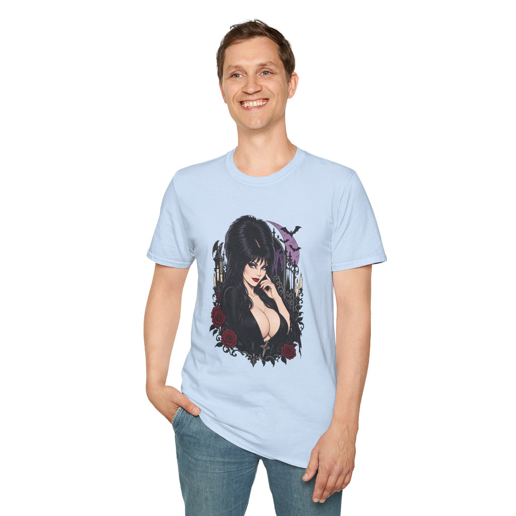 Elvira | Mistress of the Dark | Gothic Vampyress Pinup Girl | Sexy Halloween T-Shirt