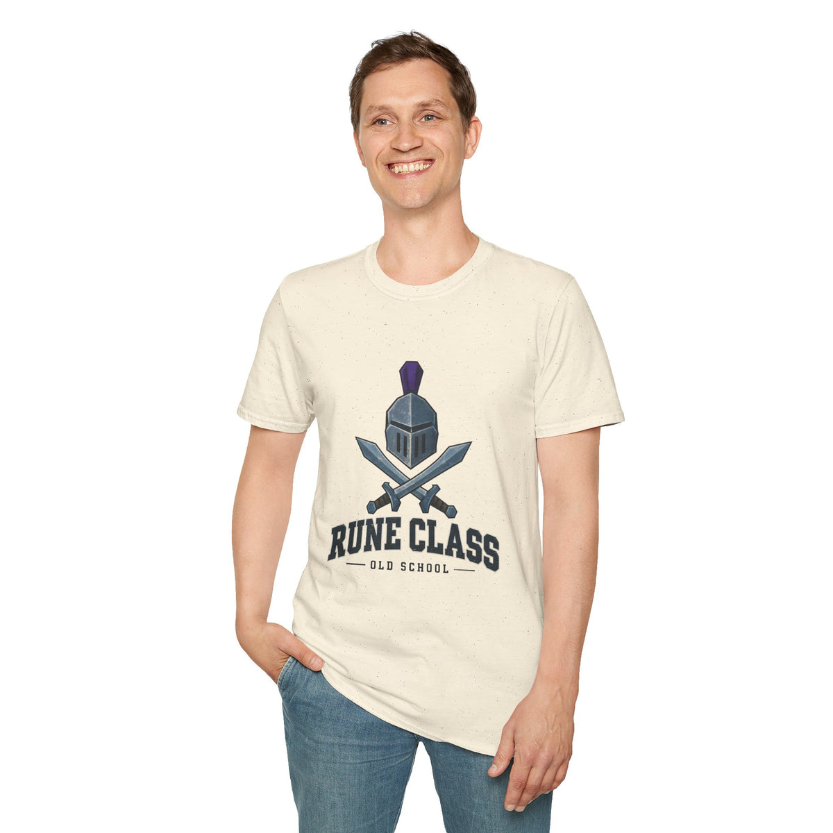 "Rune Class" OSRS / Runescape Inspired T-Shirt – Medieval Knight Helmet