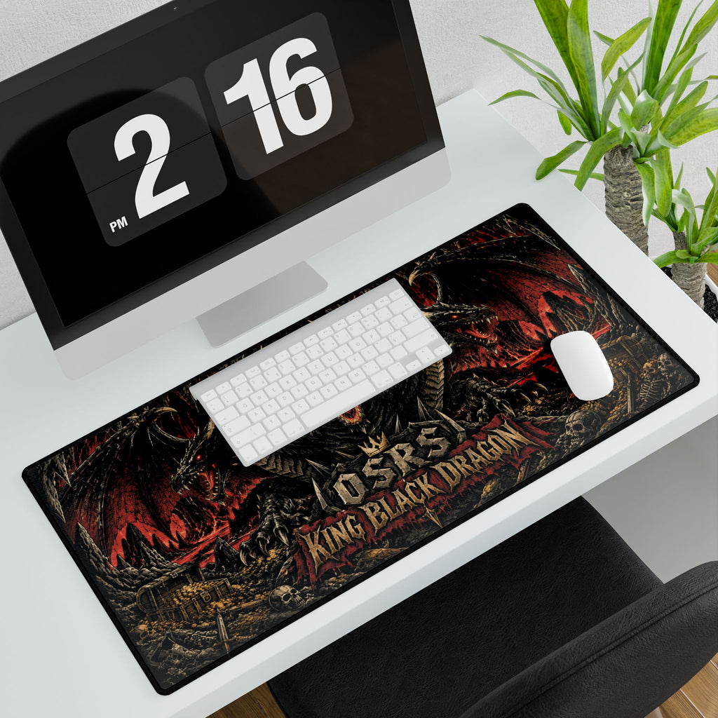 King Black Dragon | OSRS Inspired Dragon Battle XXL Mouse Pad