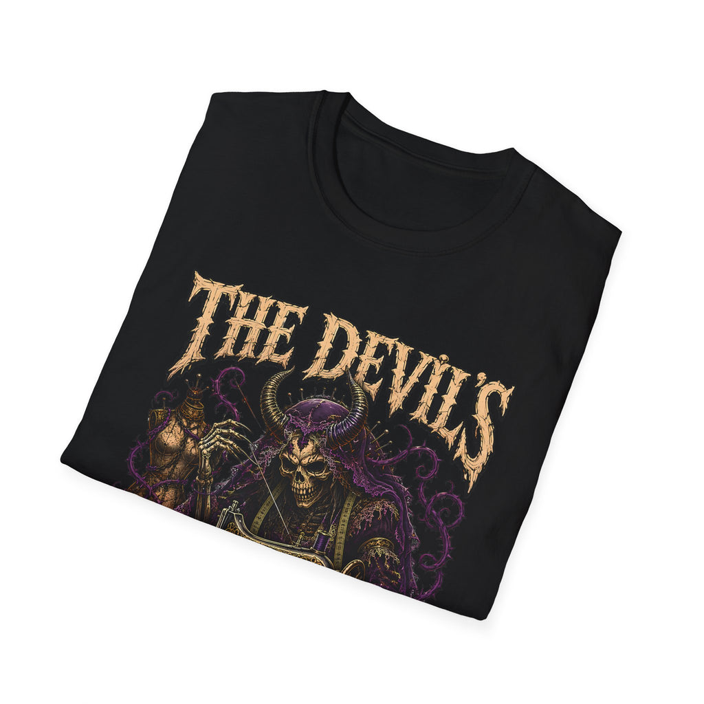 Devil’s Dressmaker Sowing Seamstress - Gothic Horror T-Shirt