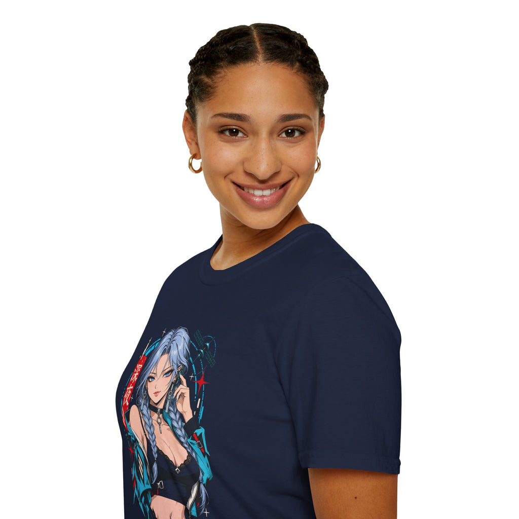 Ice | Sexy Anime Cyber Pin Up Girl Graphic T-Shirt