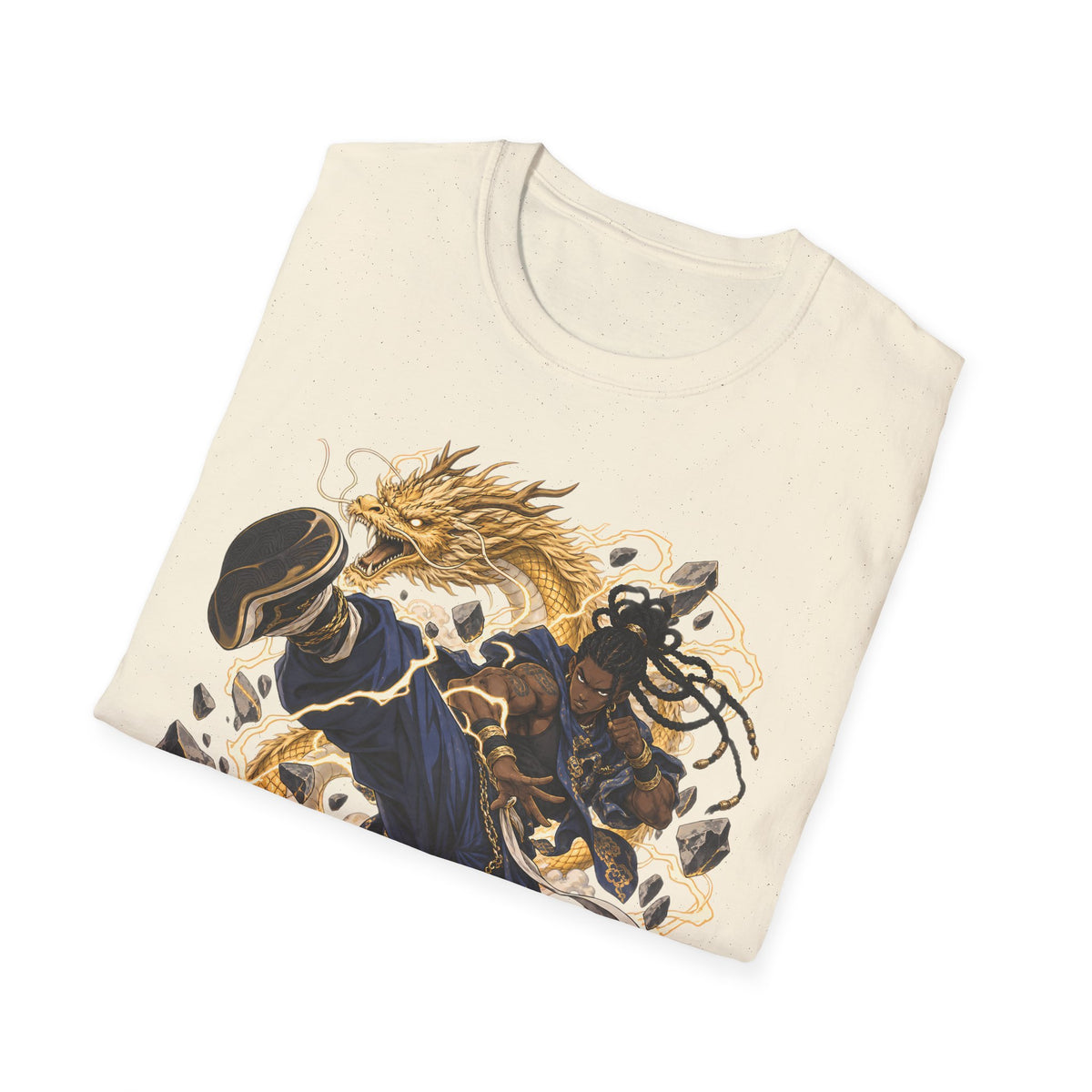 Golden Dragon | Ninja Dragon Kick | Martial Arts Warrior T Shirt
