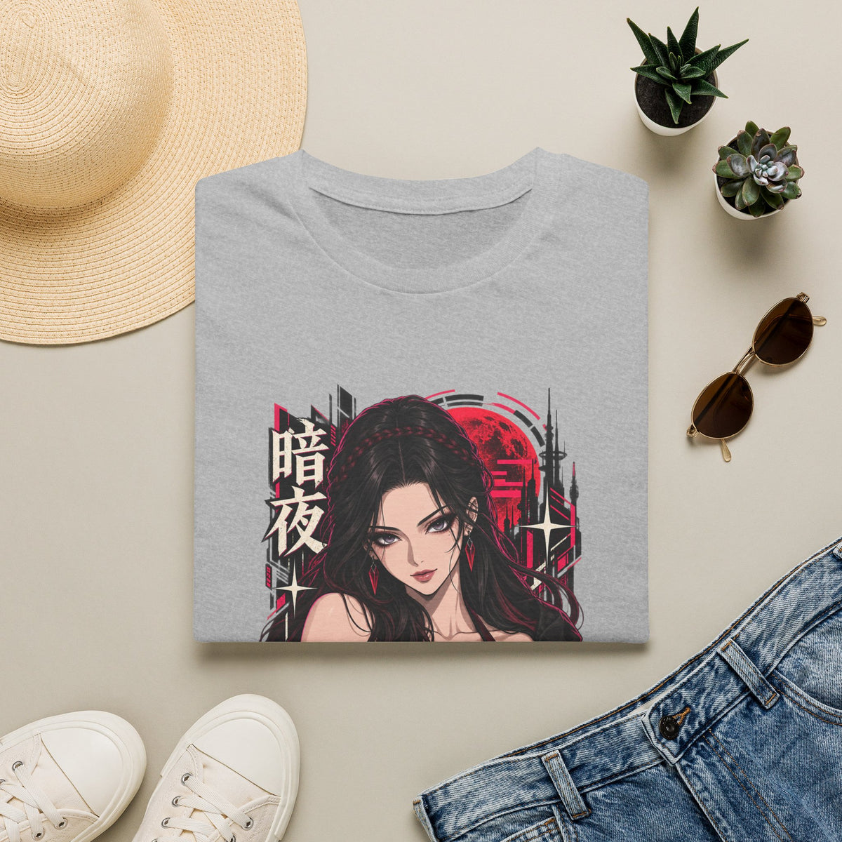 Noir | Sexy Anime Vampire Pin Up Girl | Waifu T-Shirt