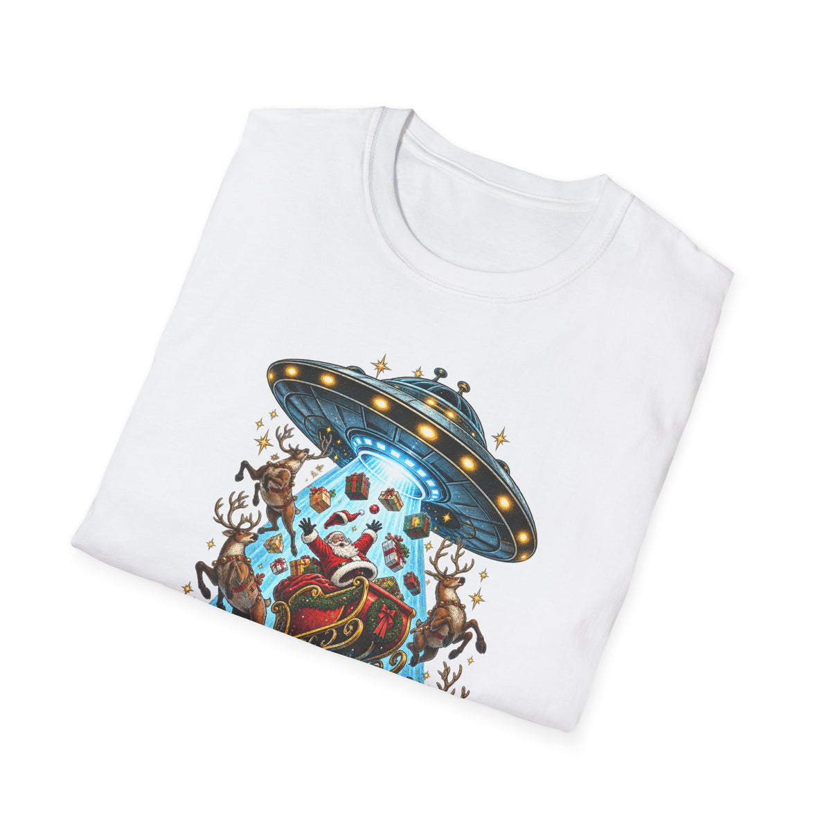 UFO Christmas | Season’s Greetings Earthlings UFO Christmas T-Shirt