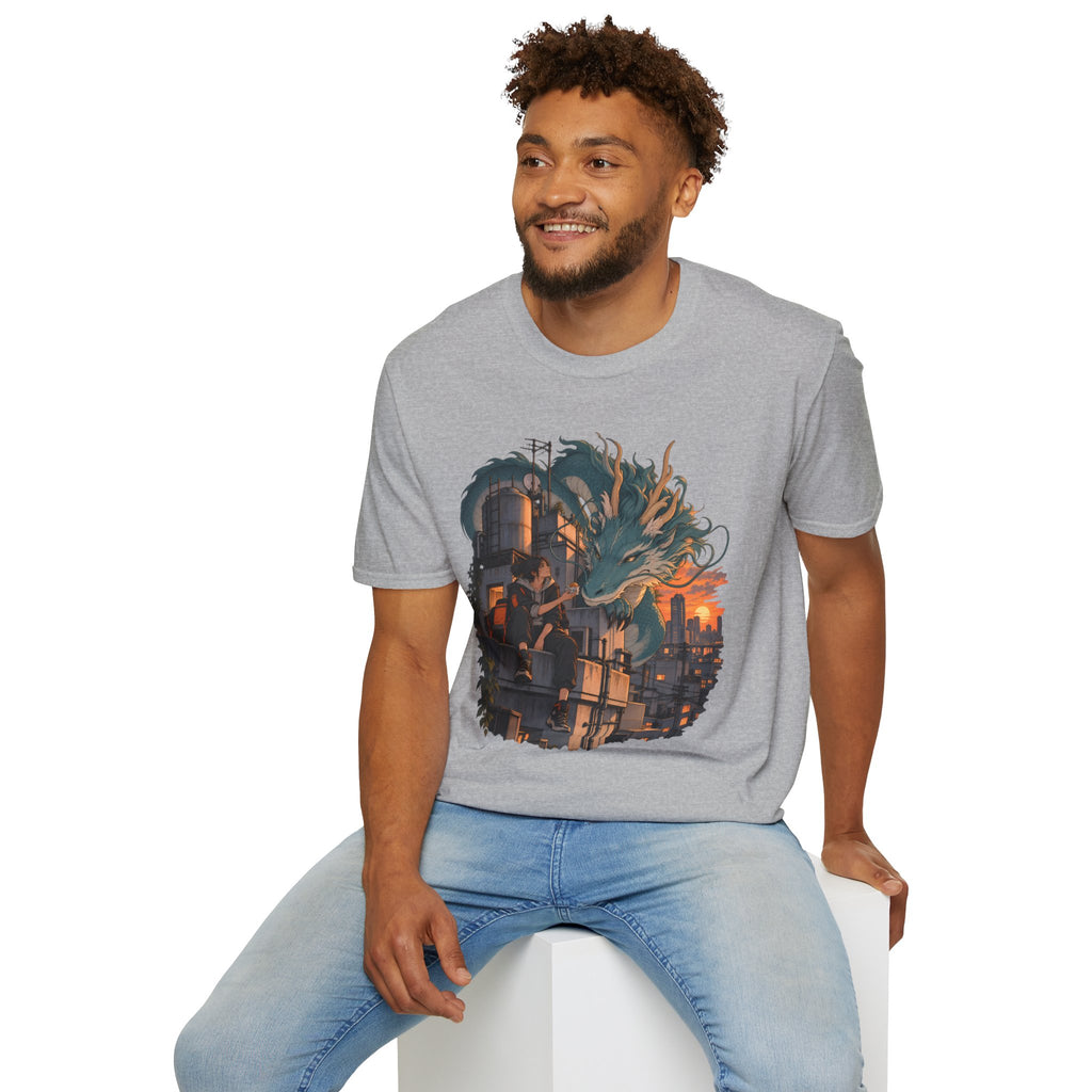 Serpent Cityscape | Urban Japanese Dragon T-Shirt