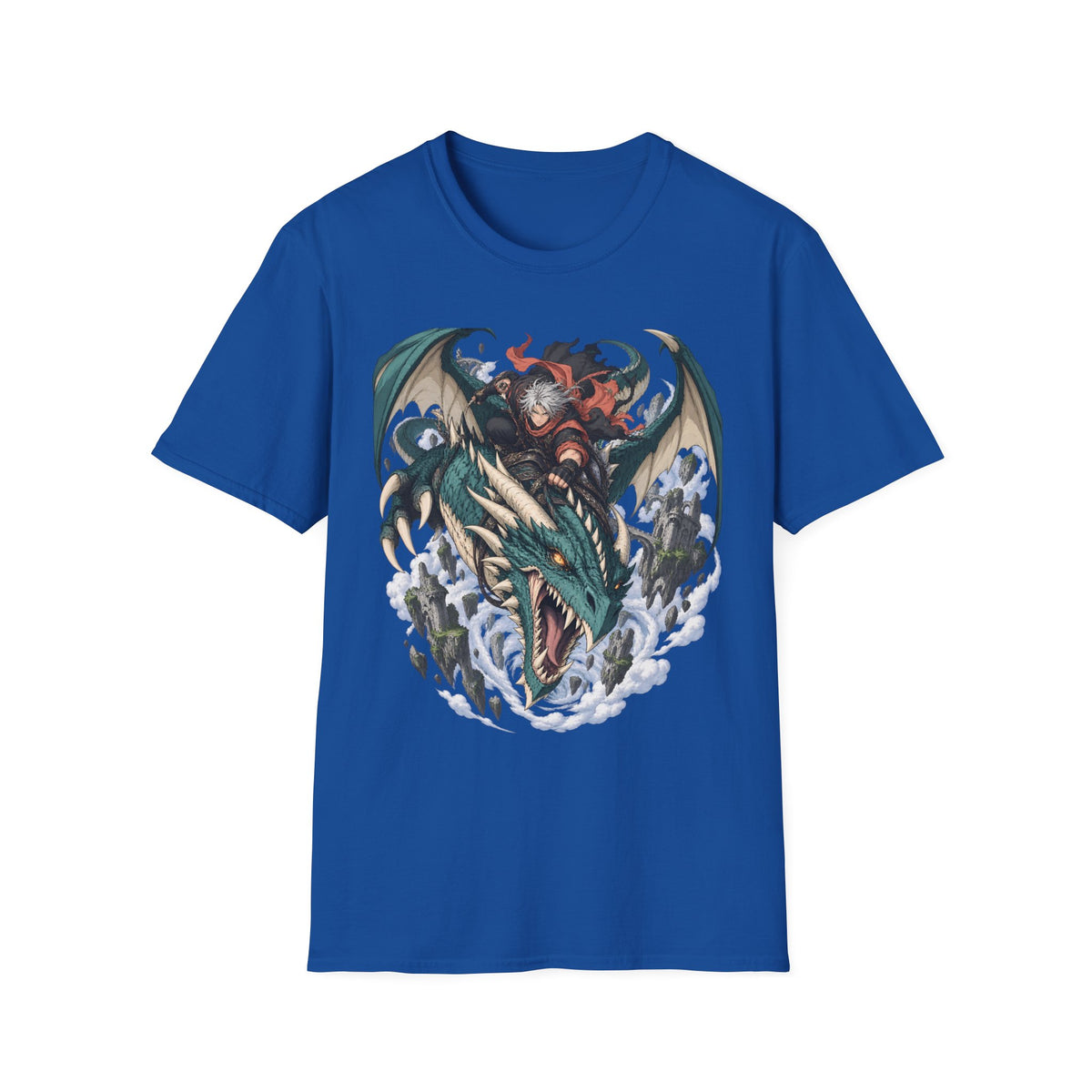 Dragon Rider | Japanese Anime Style Fantasy Sea Serpent T-Shirt