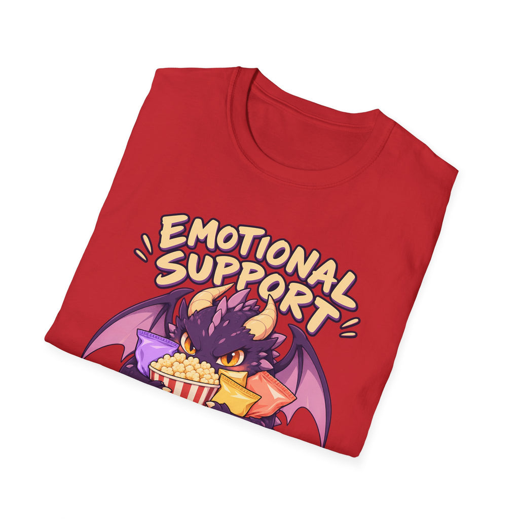 Emotional Support Snacks | Cute Dragon Eating Popcorn Anime Shirt