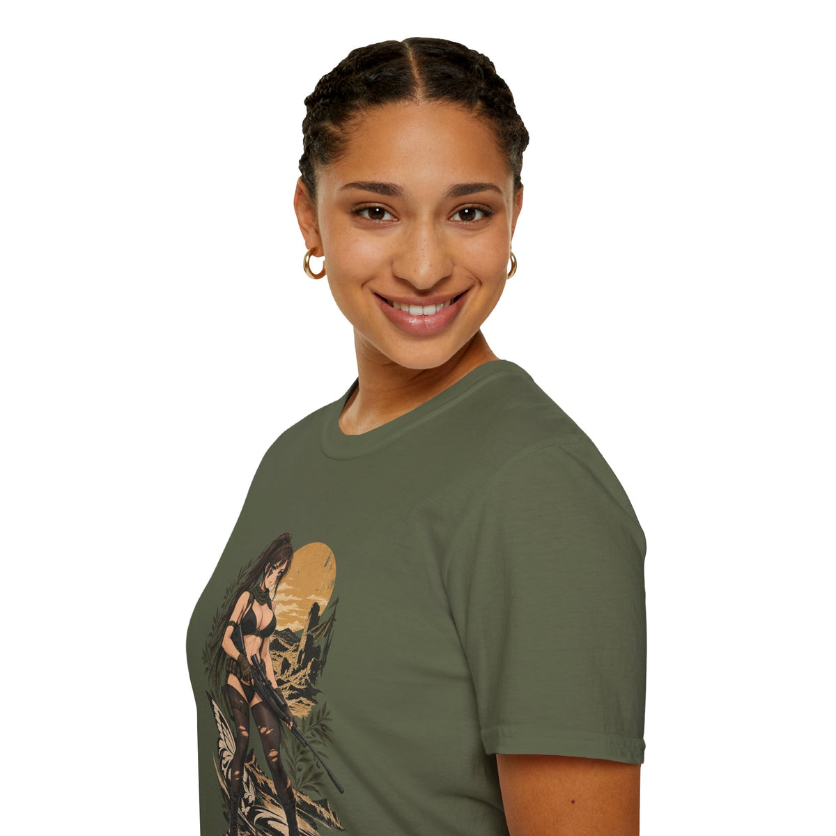 Quiet | Metal Gear | Sexy Sniper Pin up Fantasy Warrior Woman T-Shirt