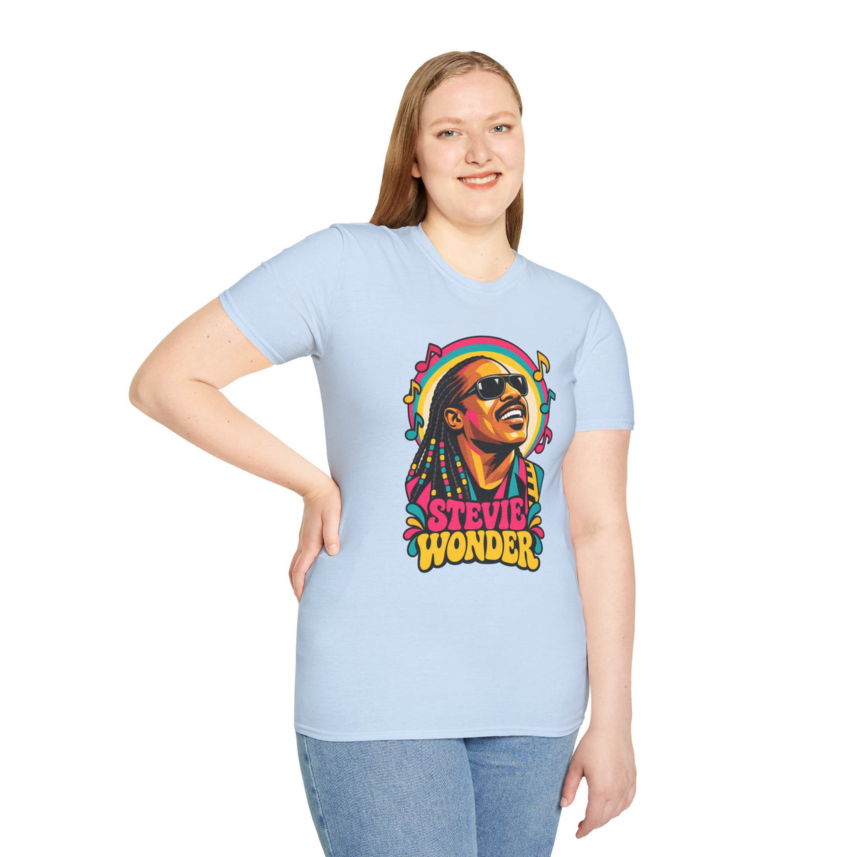 Stevie Wonder Life in Colour Music Legend Portrait T-Shirt