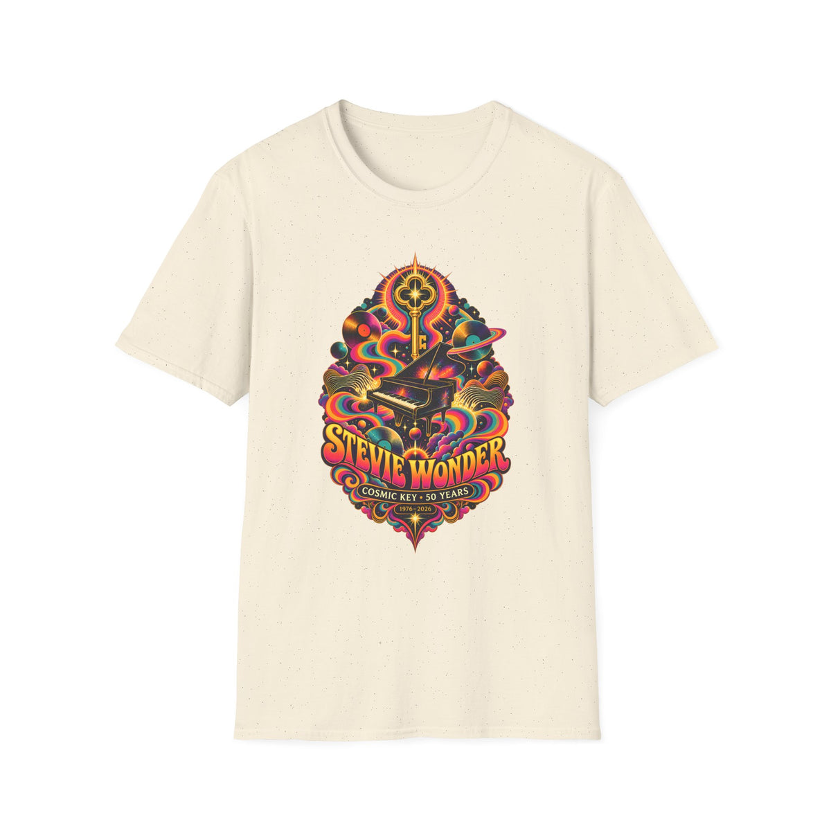 Stevie Wonder Psychedelic Key Songs In The Key of Life T-Shirt
