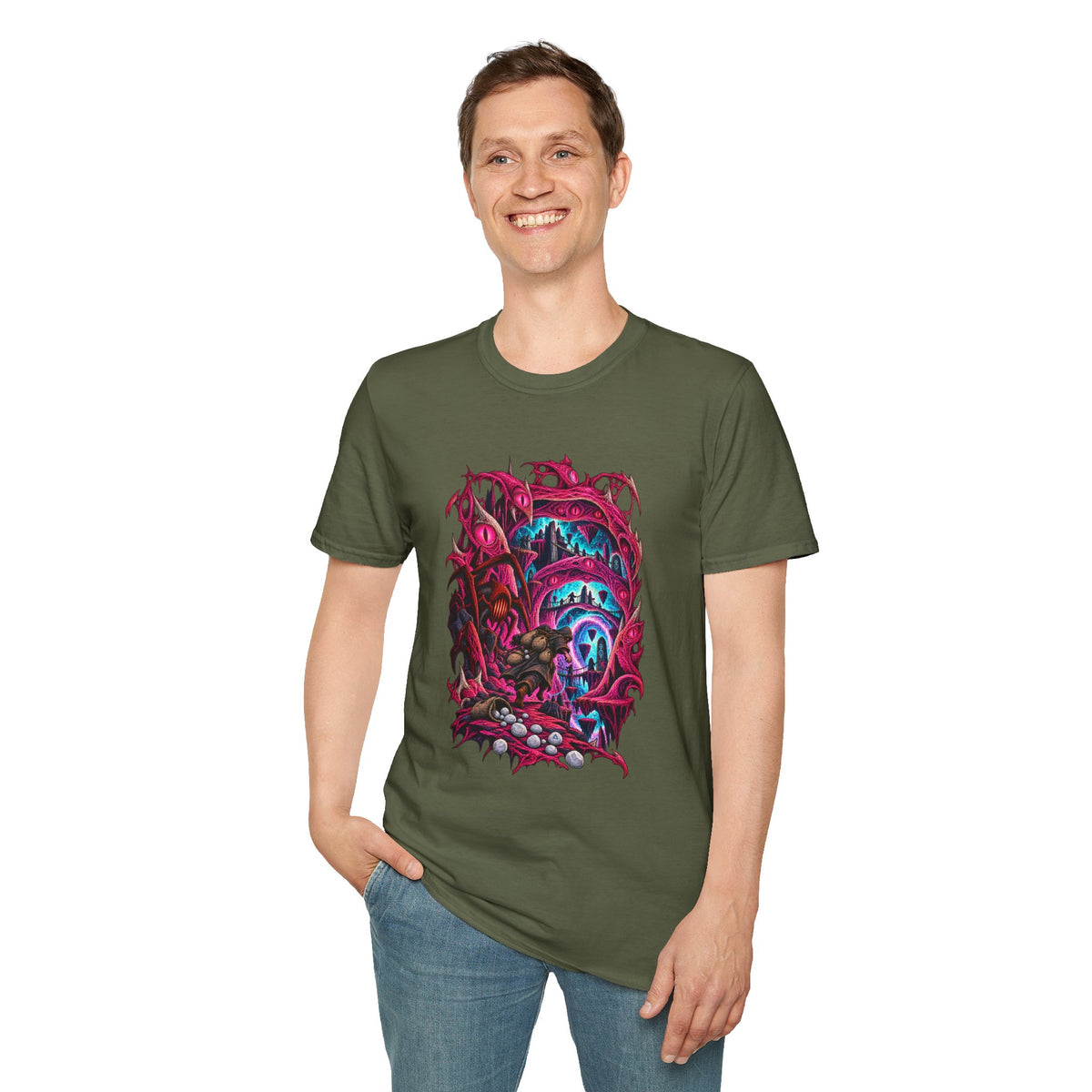 Abyssal Runecrafting | OSRS | Runescape | Psychedelic Portal Graphic T-Shirt