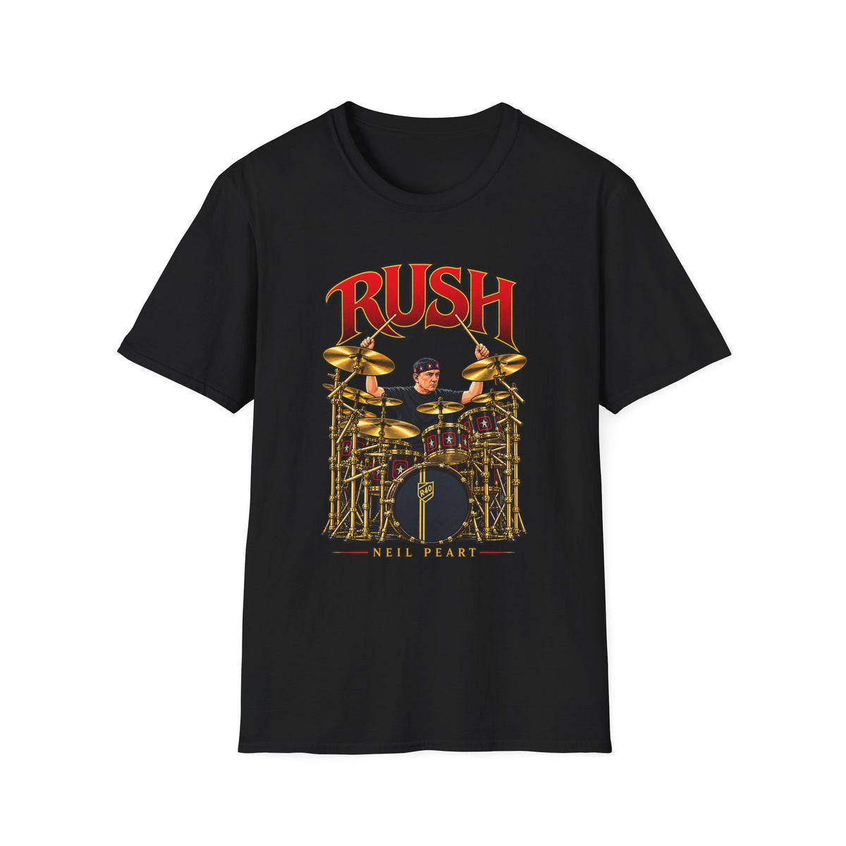 Rush | Neil Peart Drum Solo | Prog Rock Drummer Graphic T-Shirt