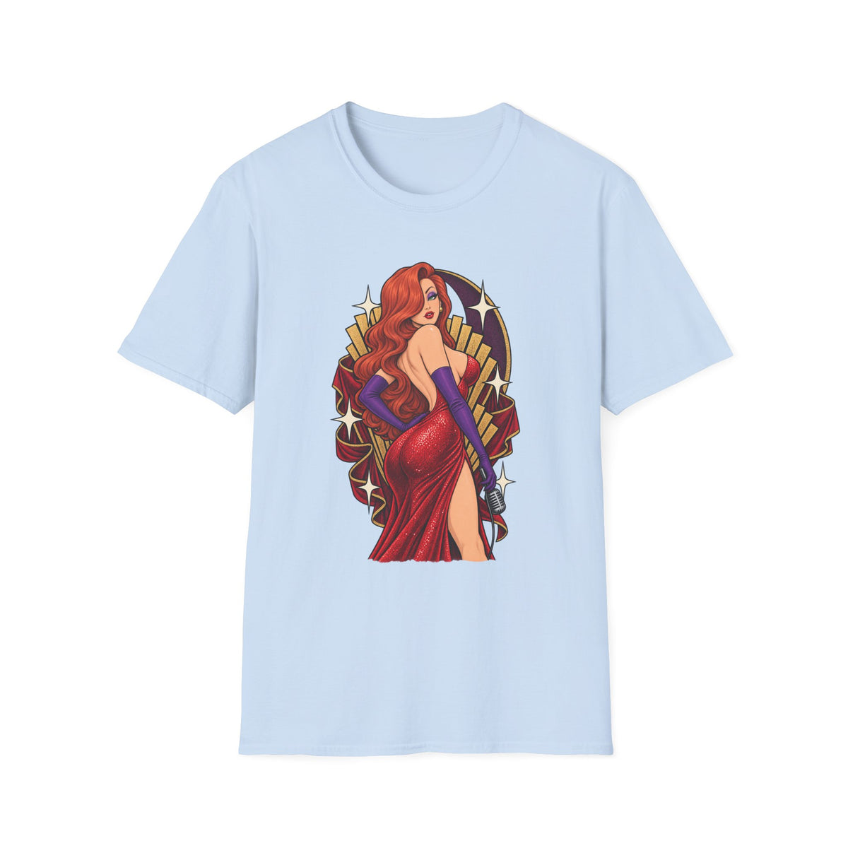 Jessica Rabbit | Looney Tunes Pin Up Style Singer T Shirt