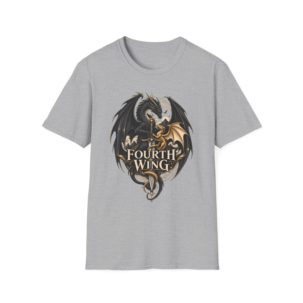 Fourth Wing | Book Inspired Dragon Logo | Fantasy Book T-Shirt