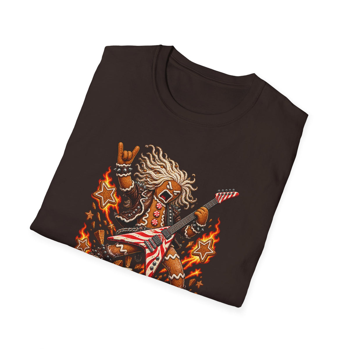 Gingerbread Headbangers | Christmas Funny Rock T-Shirt