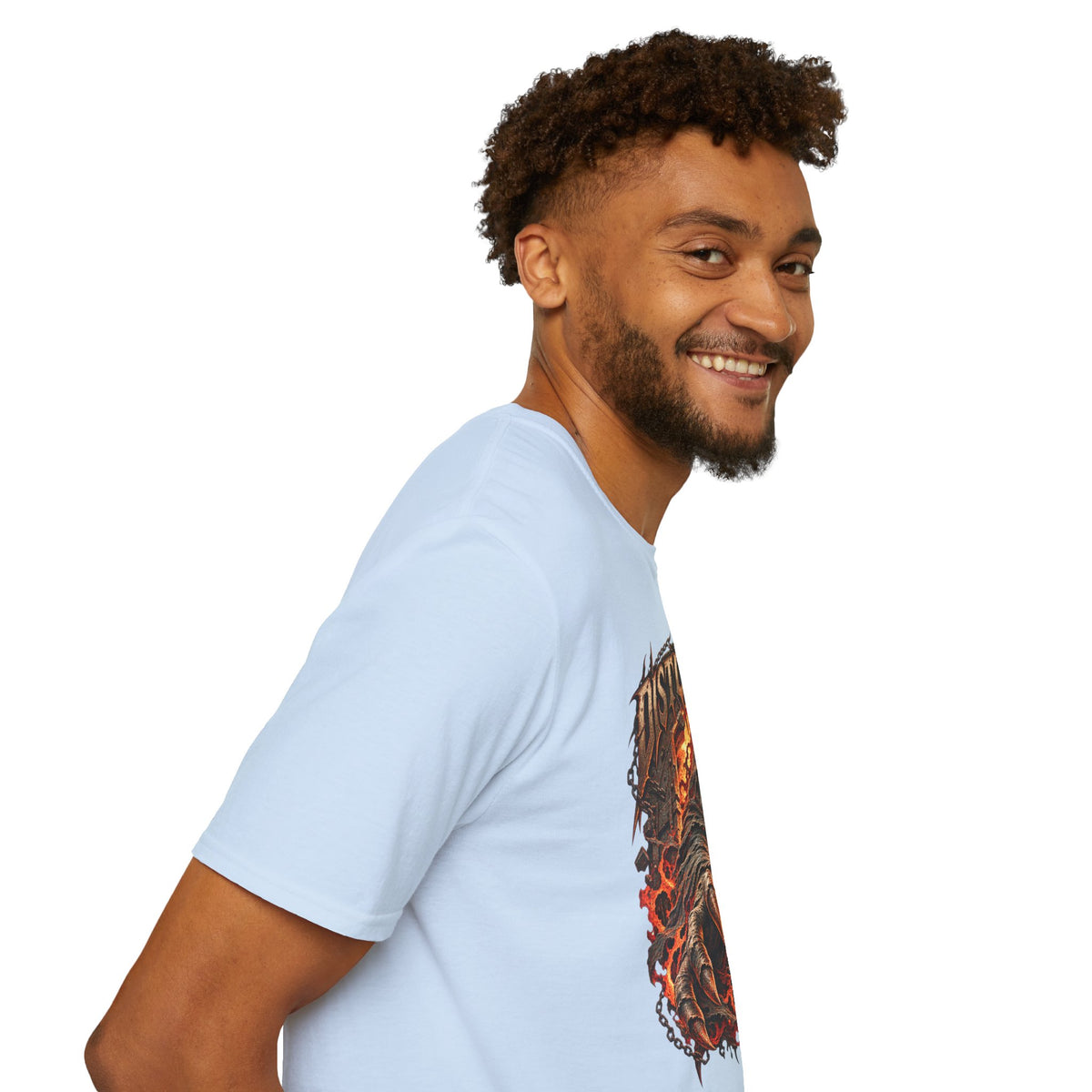 Disturbed | The Guy | Flaming Heavy Metal Band T-Shirt