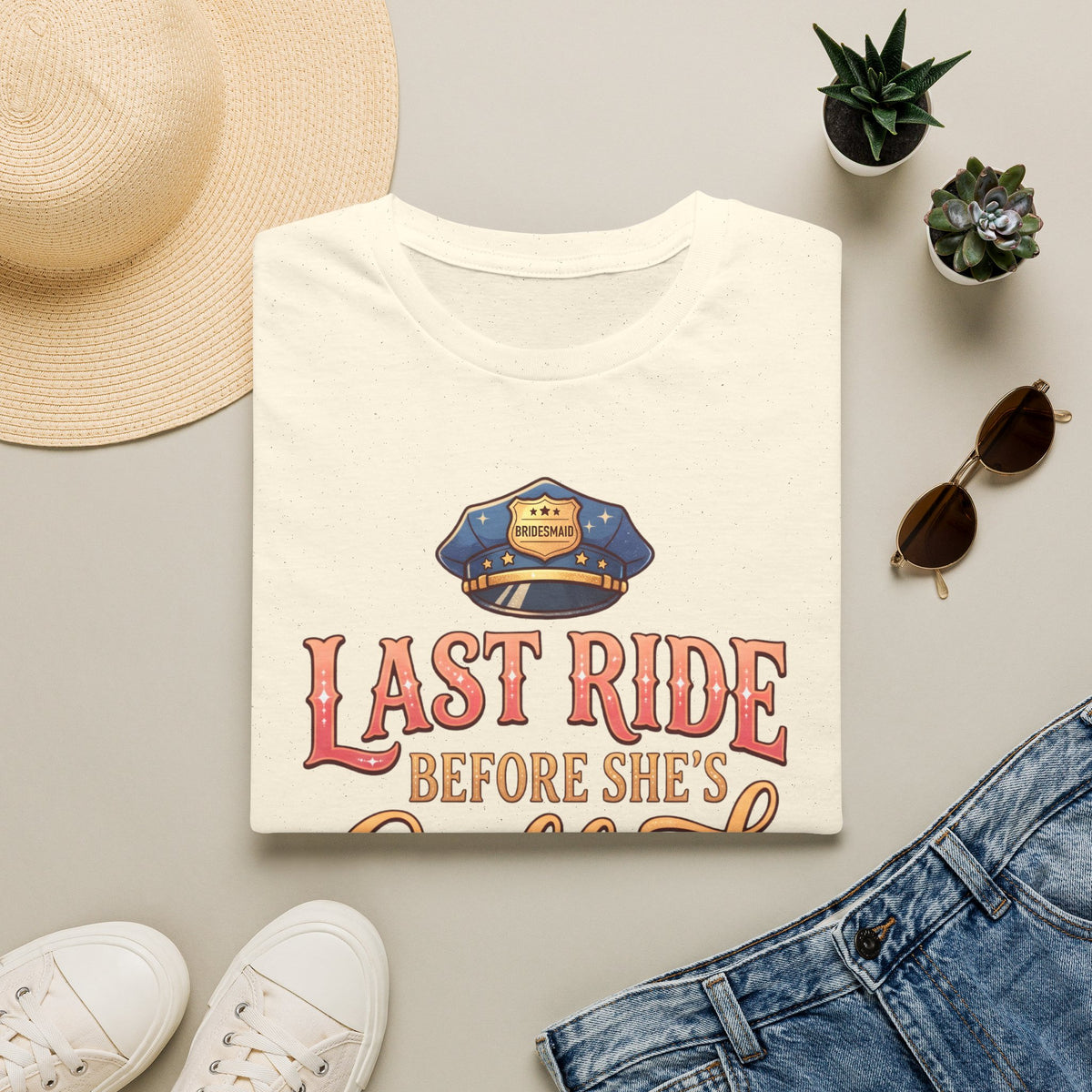 One Last Ride (Bridesmaid) - Hen Party / Girls Night T Shirt