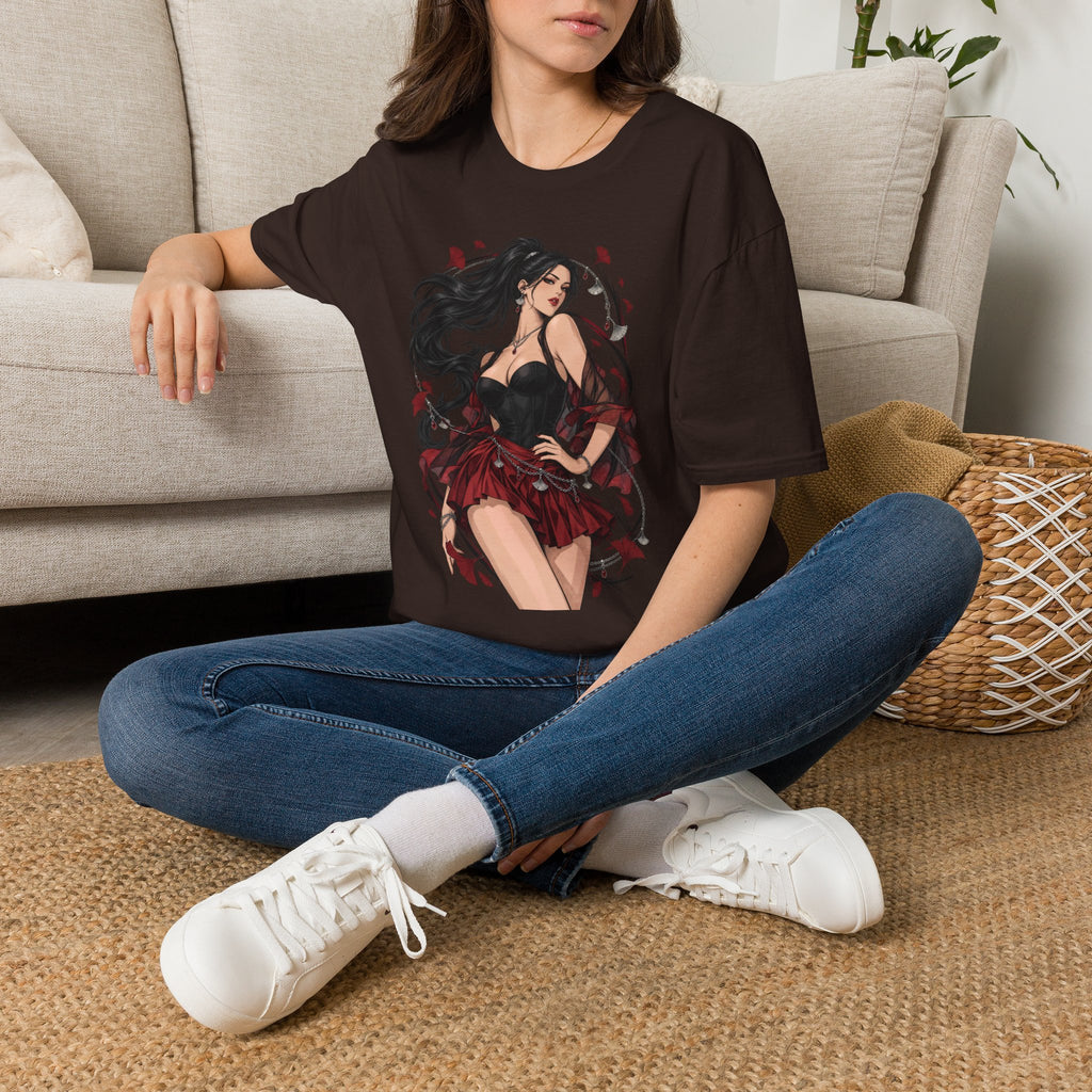 Victoria | Japanese Anime Style Sexy Pin Up Girl Graphic Shirt