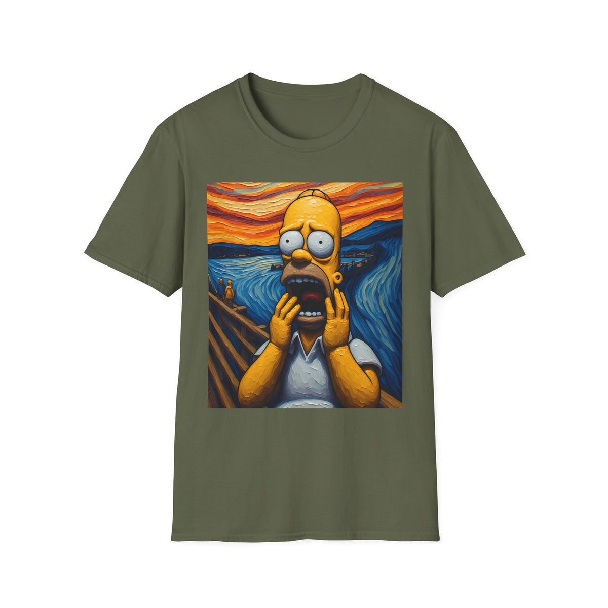 Homer Scream T-Shirt — Parody Pop Art Graphic Tee