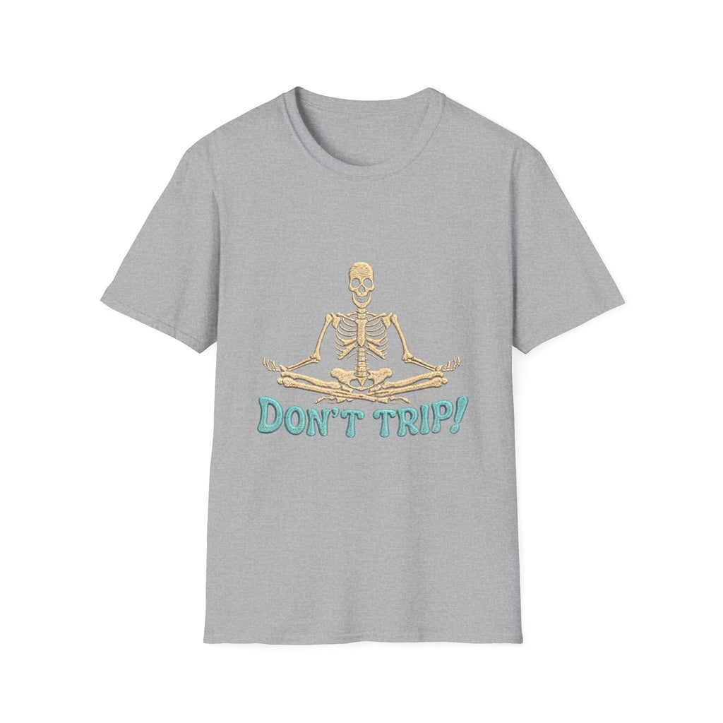 Skeleton Yoga T-Shirt - 'Don't Trip' Funny Skeleton GTA 6 Inspired