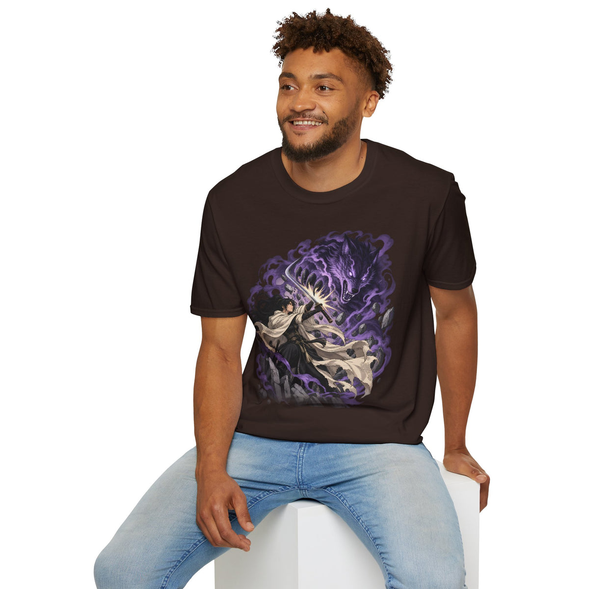 Trial of the Wolf | Samurai Anime Storm Warrior T-Shirt