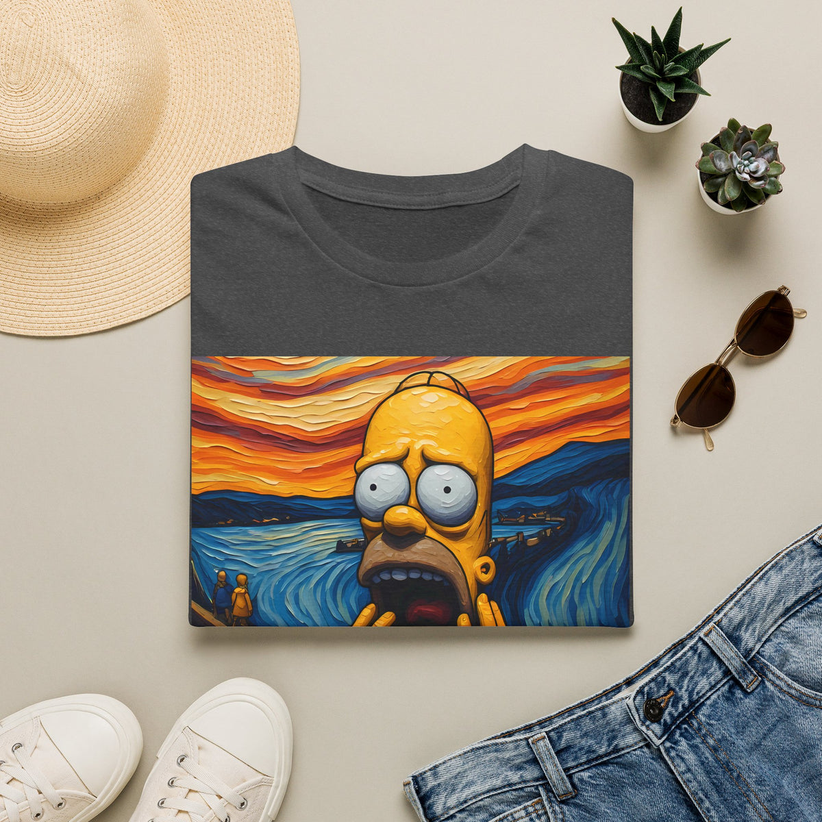 Homer Scream T-Shirt — Parody Pop Art Graphic Tee