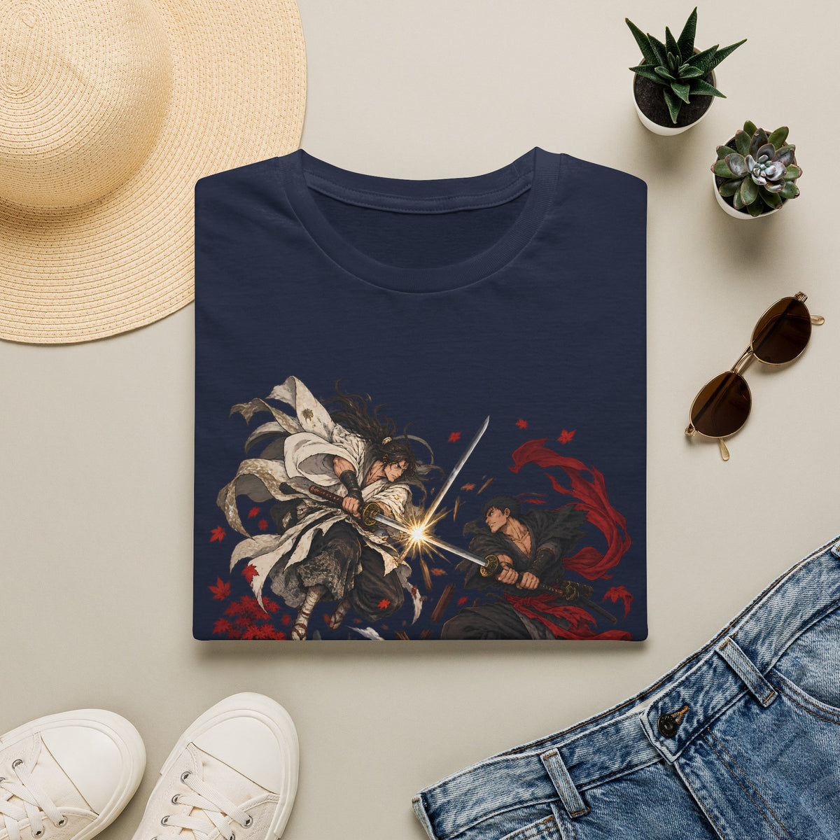 Battle of Broken Bridges | Anime Japanese Samurai Battle T-Shirt