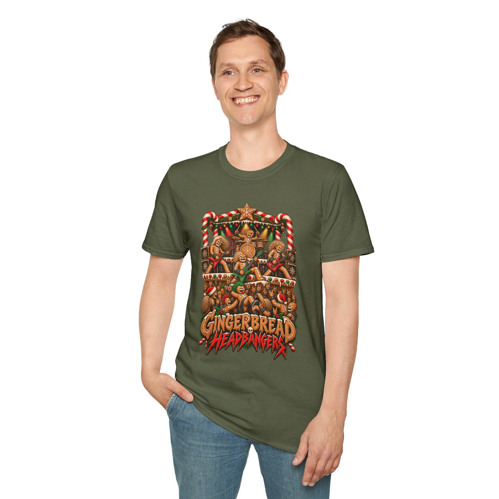 Gingerbread Headbangers | Christmas T-Shirt