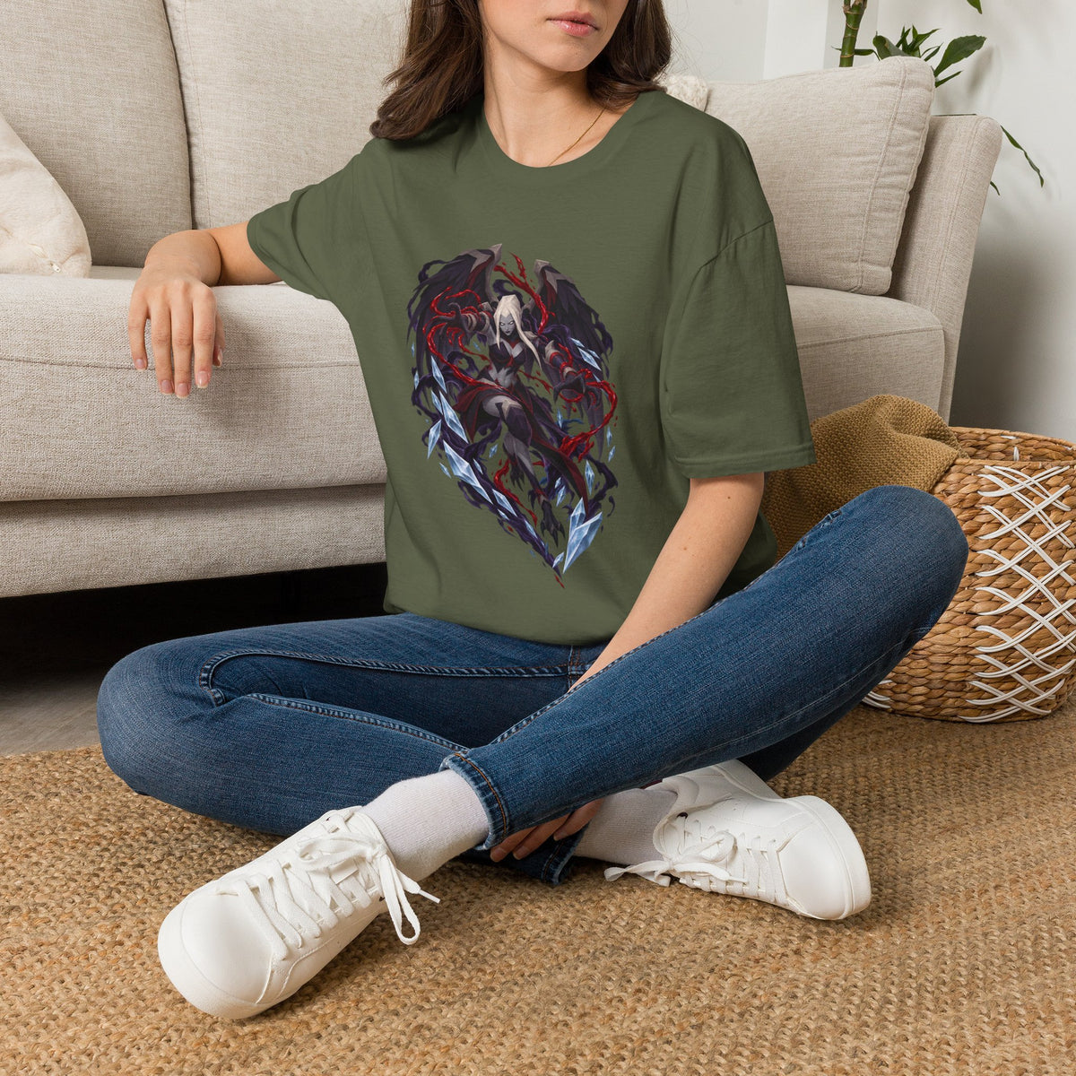 Heart Shard Nex OSRS | Runescape Inspired Graphic T-Shirt | Dark Anime