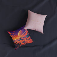 Alien Desert Pixel Art Space Planet Cushion | Decorative Sofa Pillow