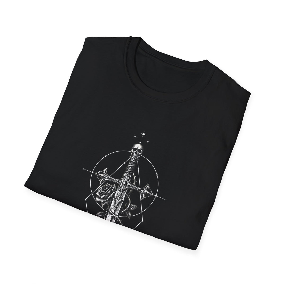 Sword & Serpent | Gothic Geometric Dagger | Graphic Tee