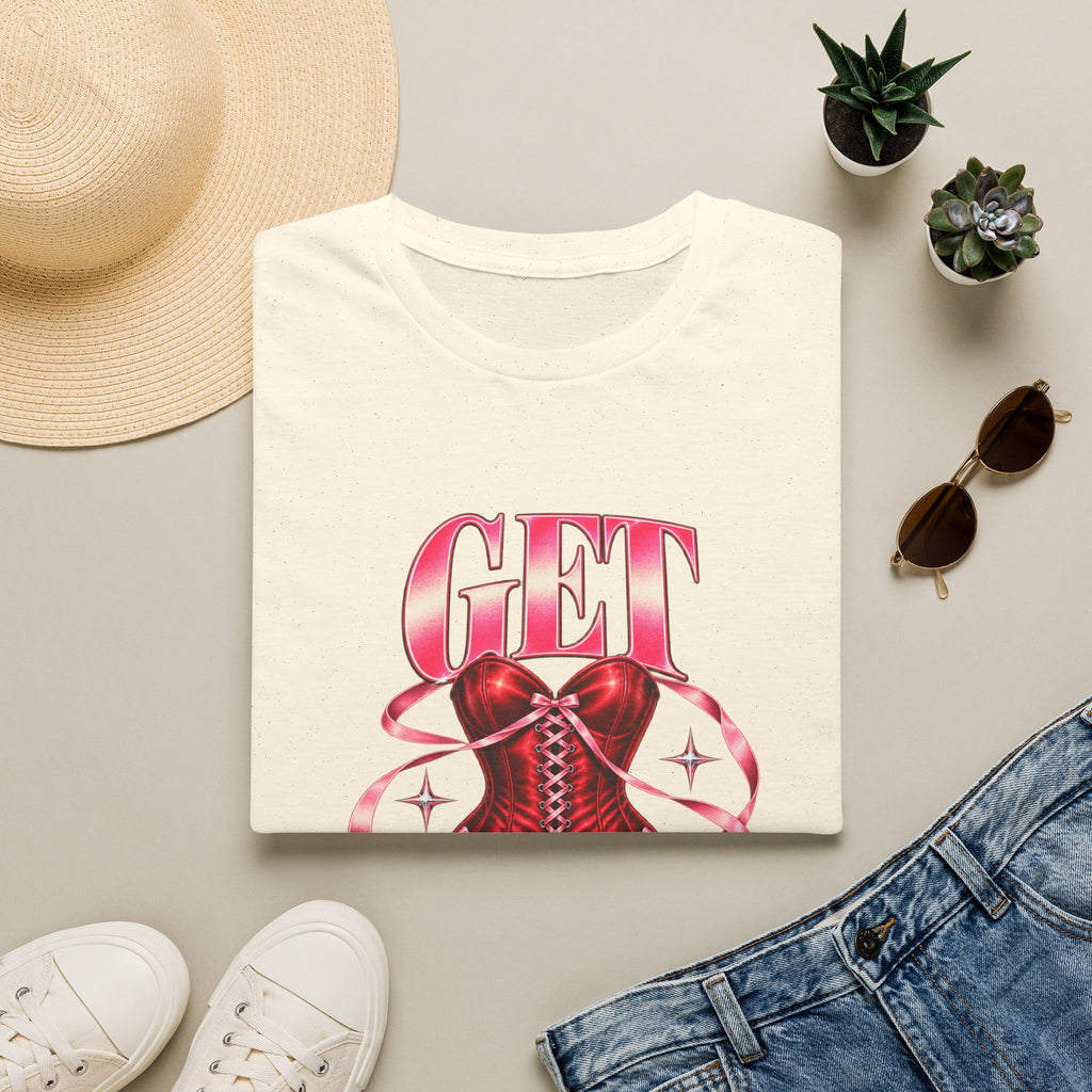 Get Sexy | Sugababes | Corset Retro Pink Y2K Vibe Graphic T Shirt