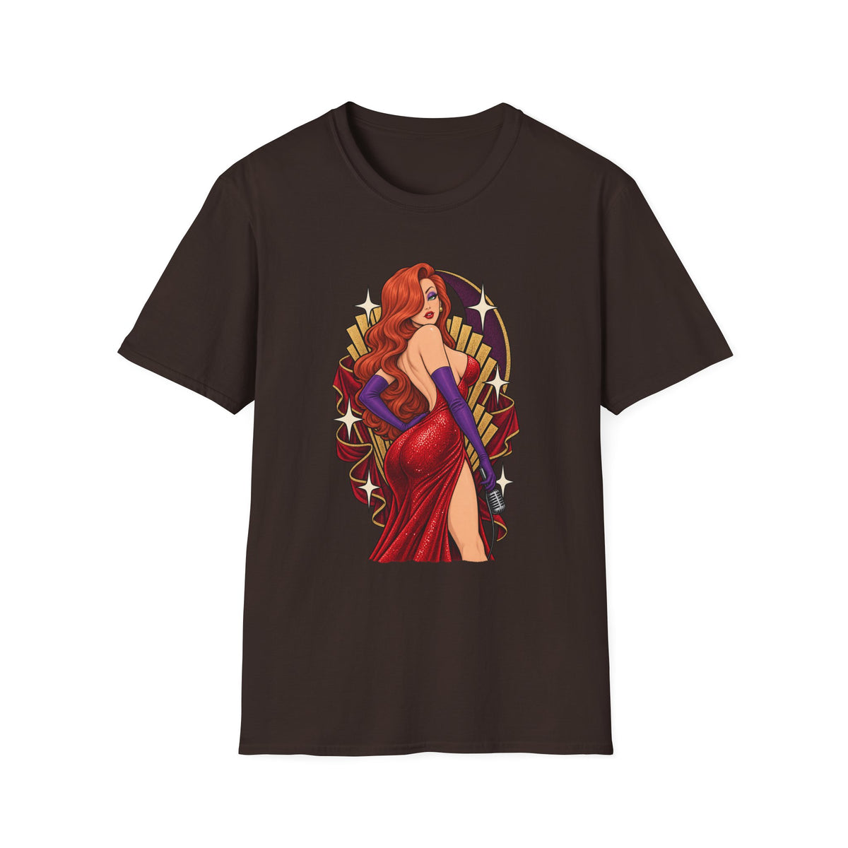 Jessica Rabbit | Looney Tunes Pin Up Style Singer T Shirt