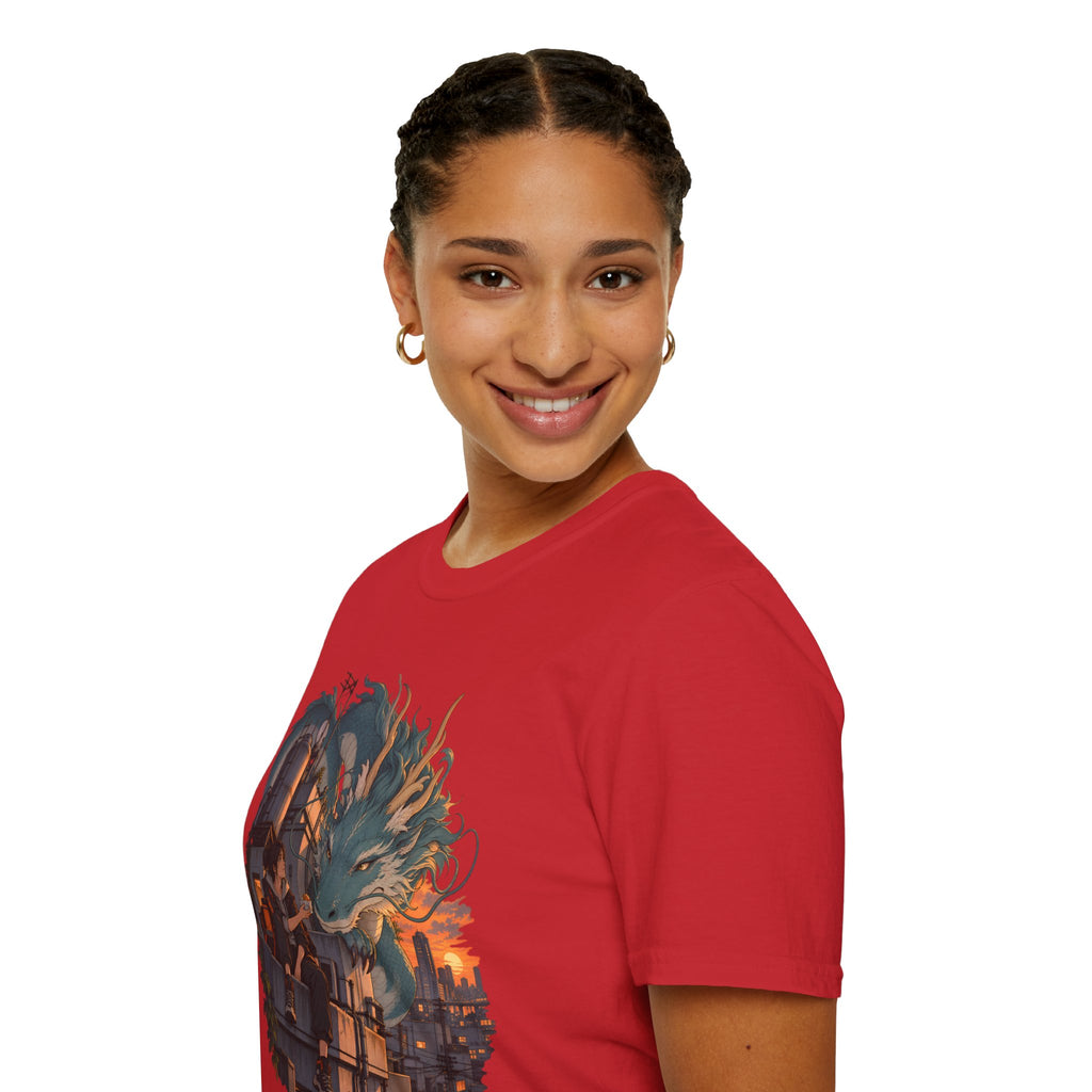 Serpent Cityscape | Urban Japanese Dragon T-Shirt