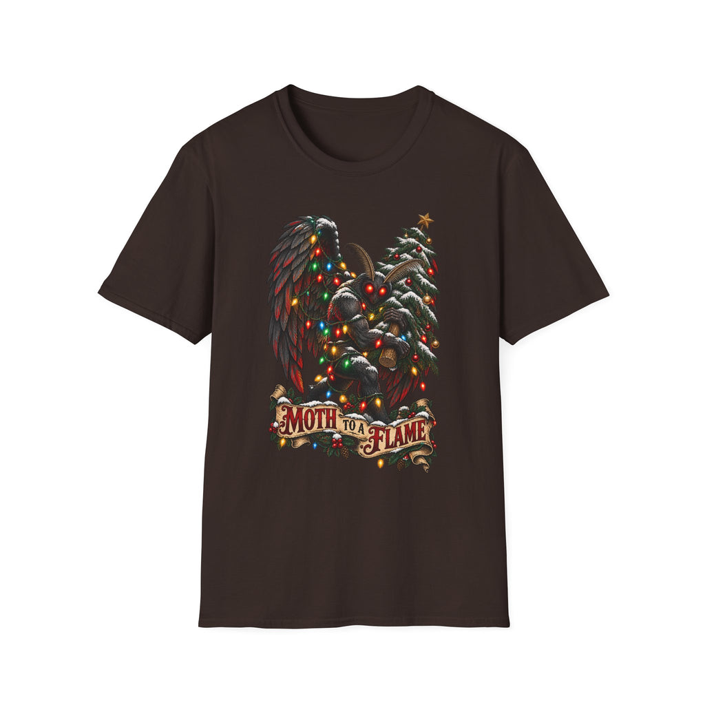 Moth to a Flame | Mothman | Christmas T Shirt
