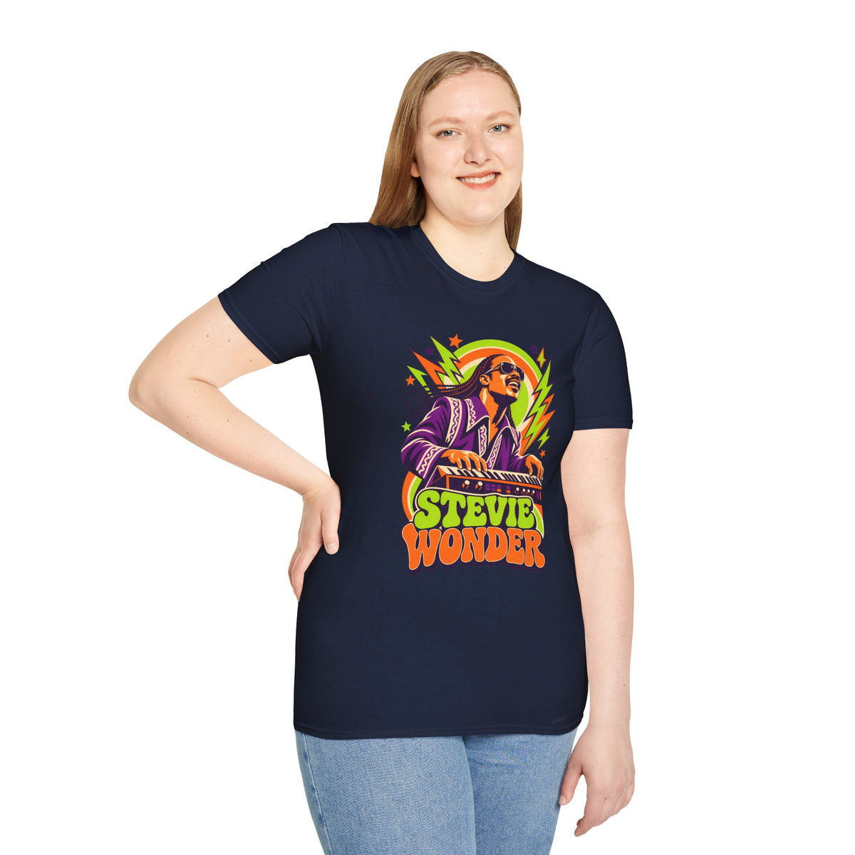 Retro Music Legend Stevie Wonder Graphic Tee