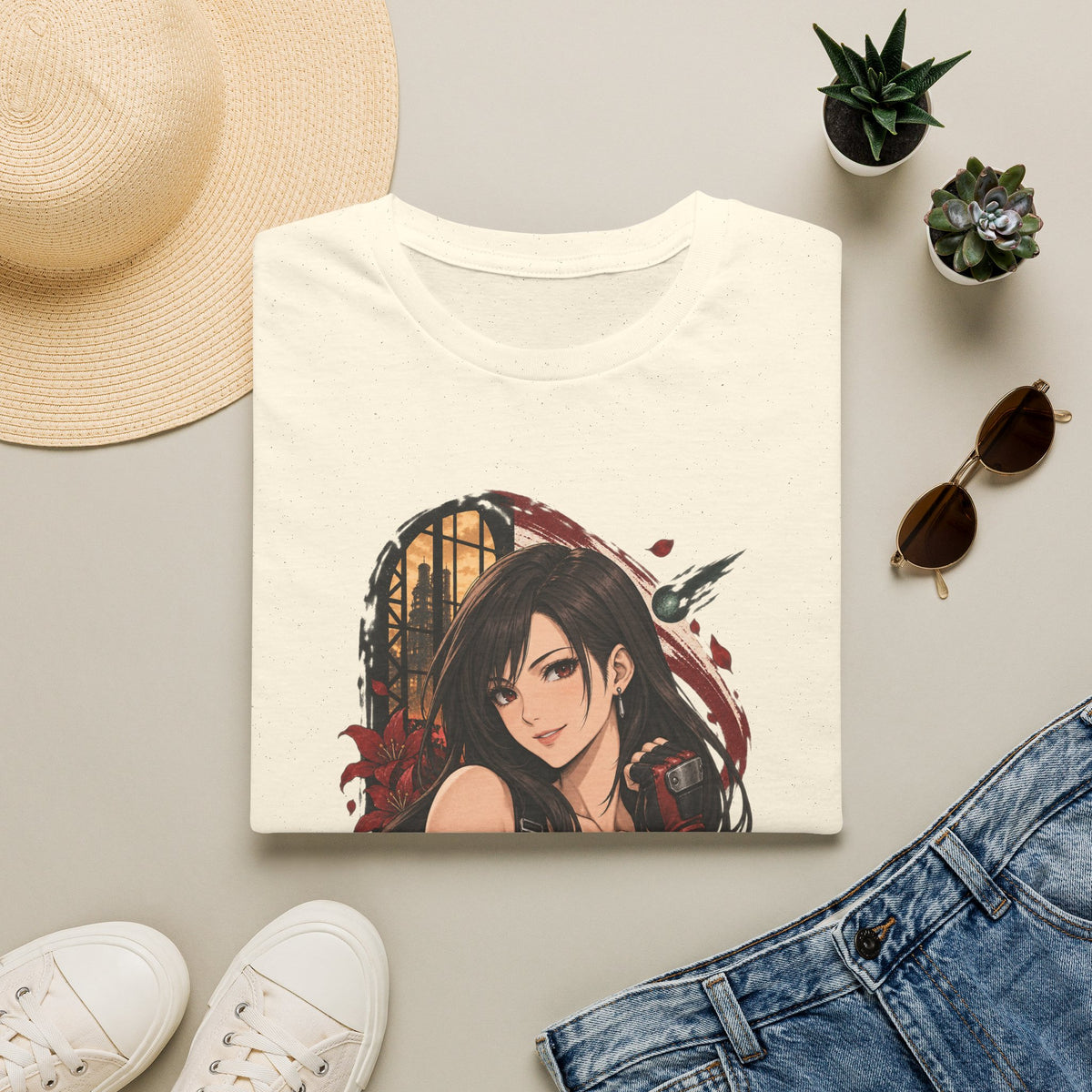 Tifa Lockhart | Final Fantasy VII Pin Up Style Anime Shirt