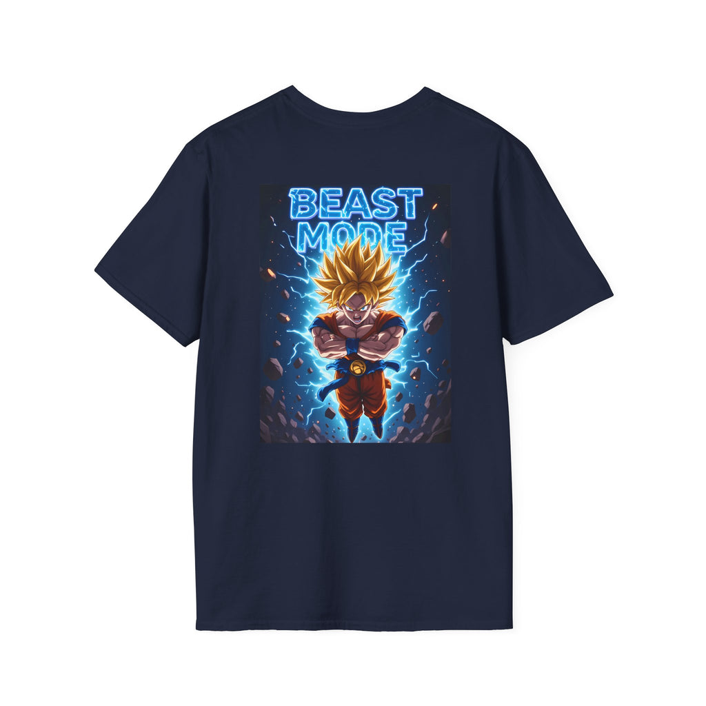 Goku Beast Mode Back Print T-Shirt — Anime Dragon Ball Fighter Tee