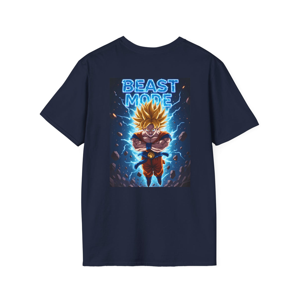 Goku Beast Mode Back Print T-Shirt — Anime Dragon Ball Fighter Tee