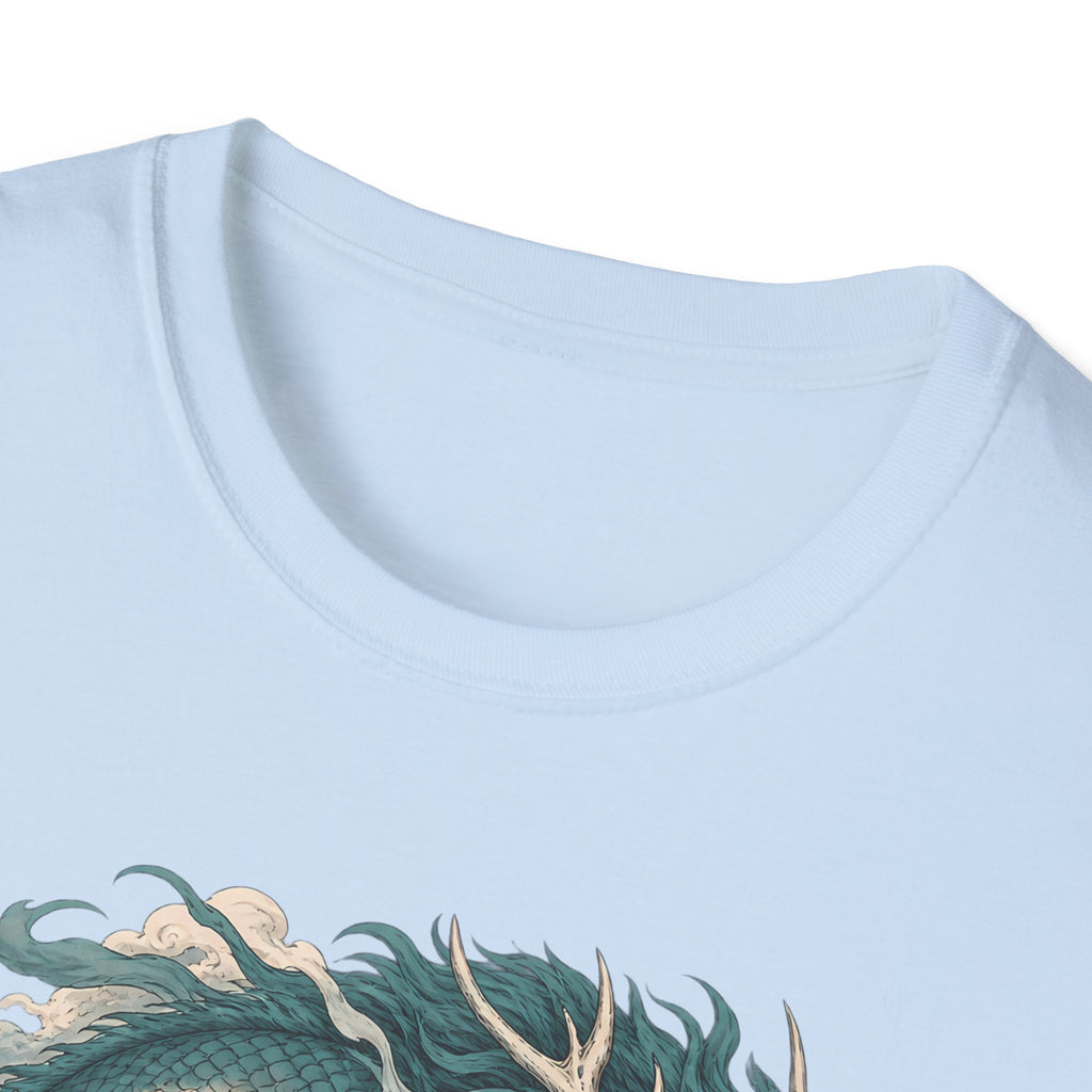 Mythic Dragon Warrior | Japanese Samurai and Serpent T Shirt