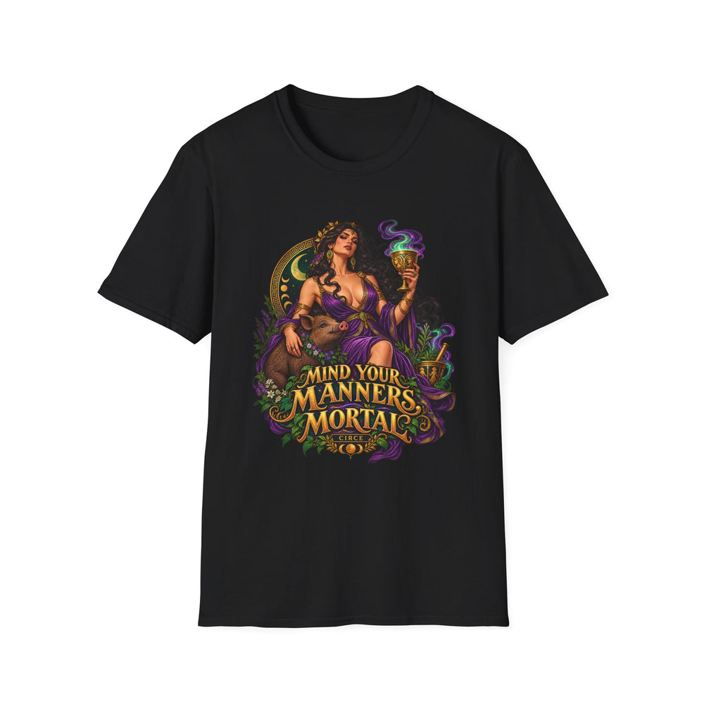 Circe Greek Mythology T-Shirt, Odyssey Enchantress Mind Your Manners