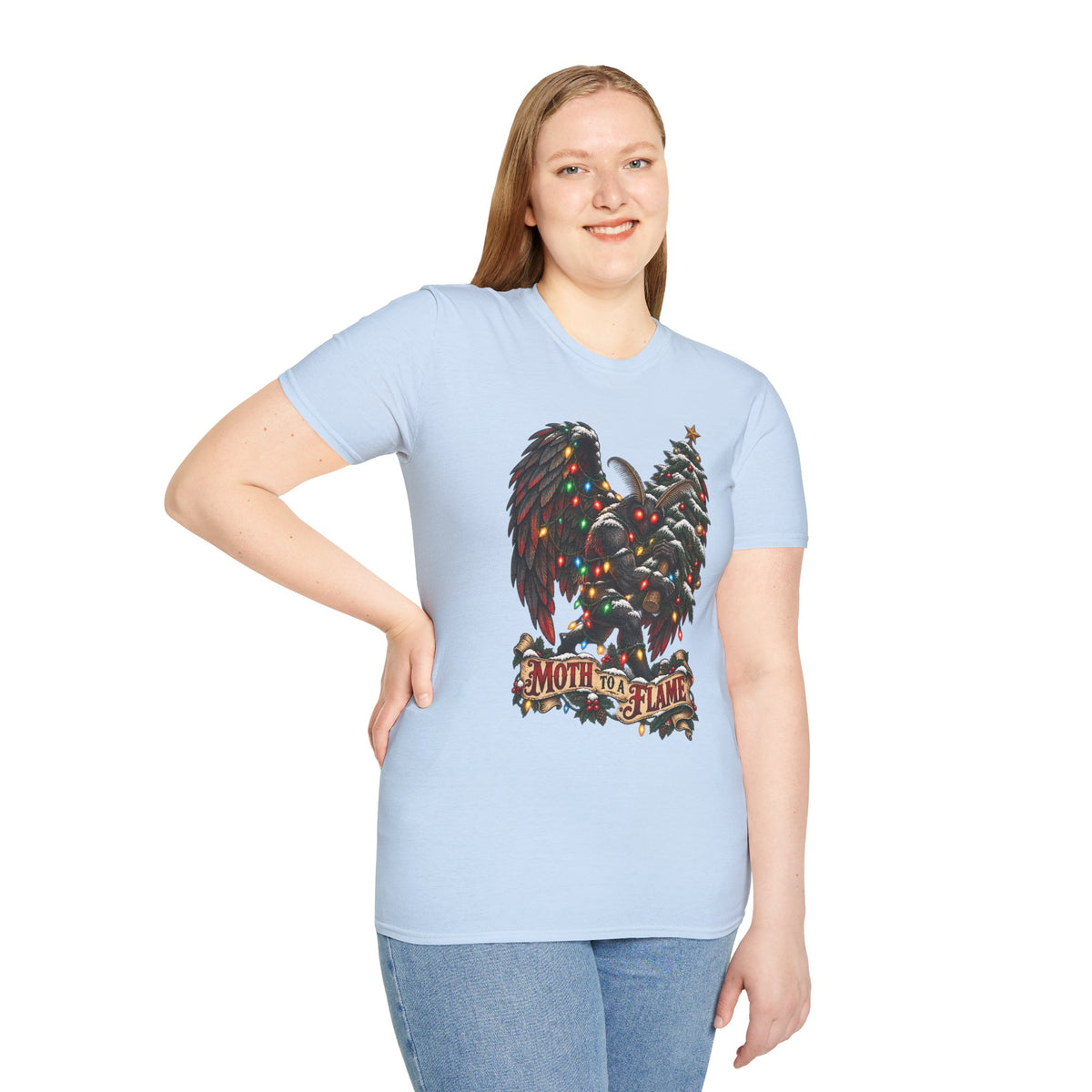 Moth to a Flame | Mothman | Christmas T Shirt