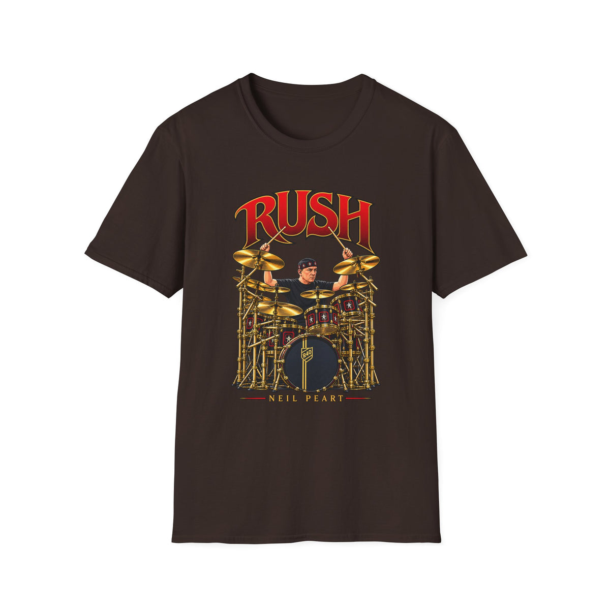 Rush | Neil Peart Drum Solo | Prog Rock Drummer Graphic T-Shirt