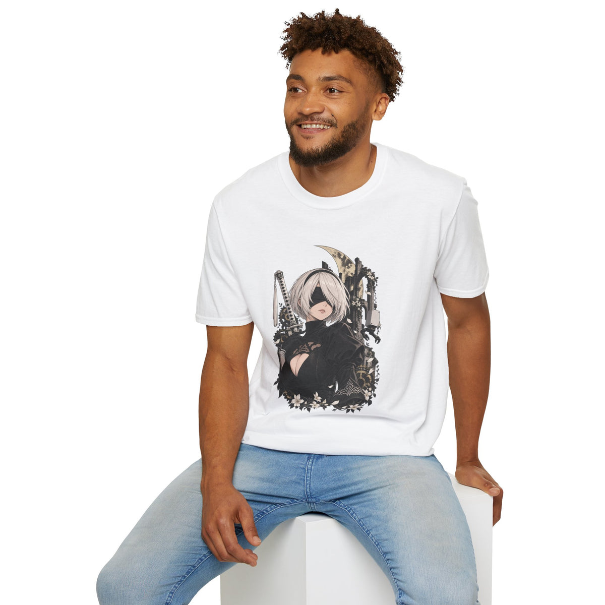 2B | Nier Automata | Anime Character Gothic T-Shirt