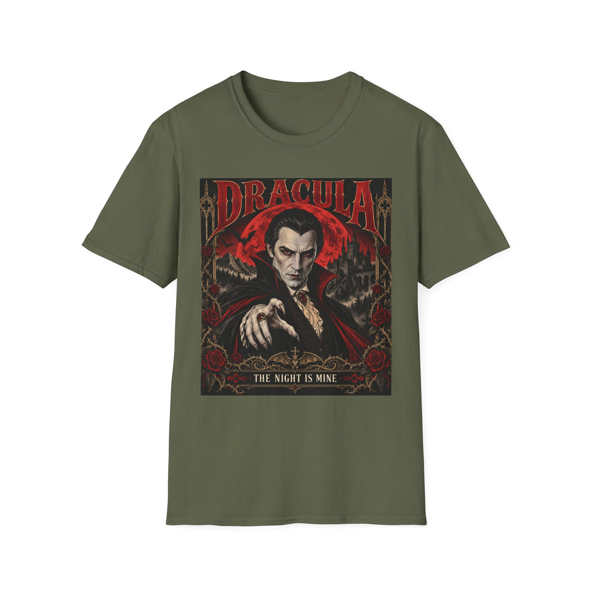 Dracula Graphic T‑Shirt — Vintage Vampire Horror Tee