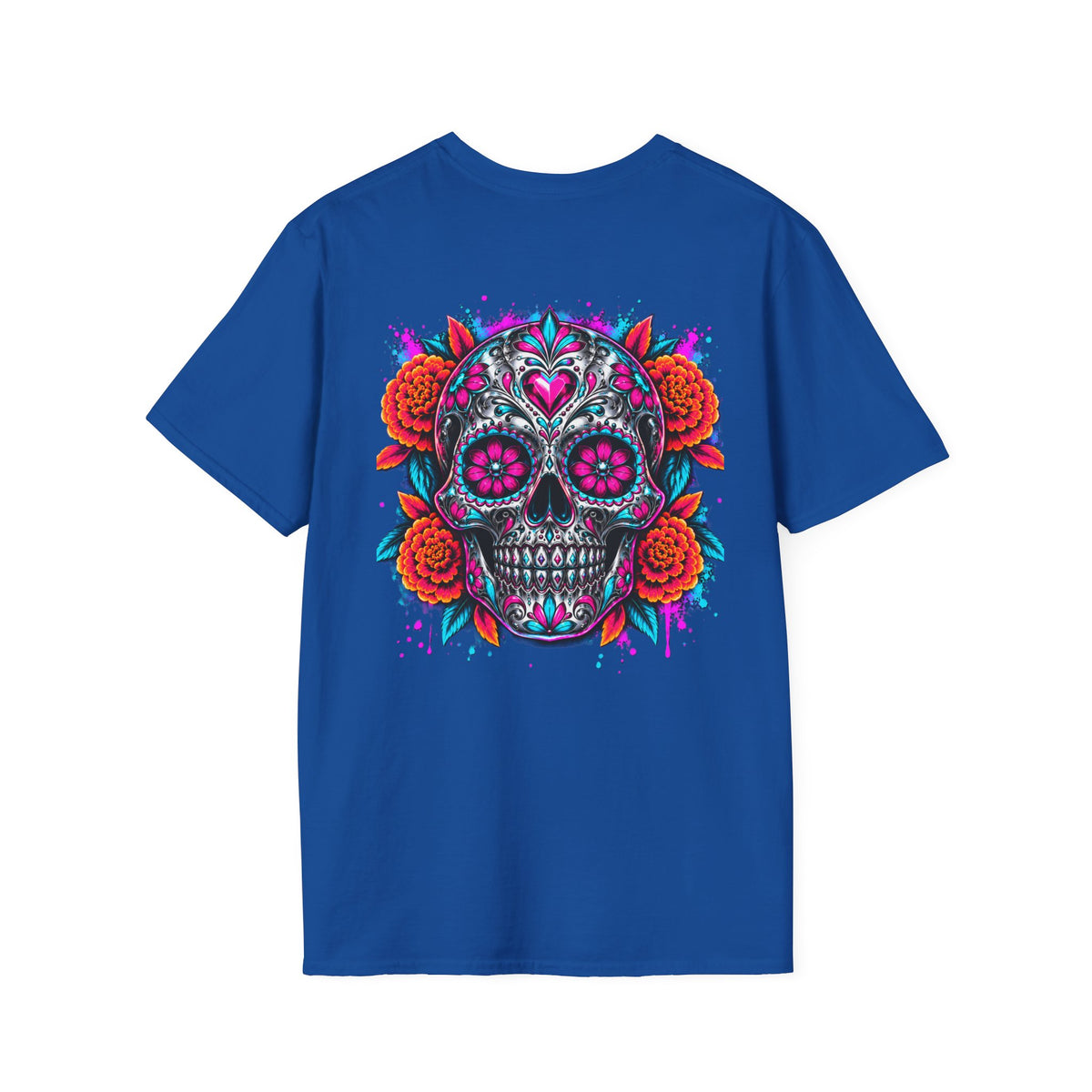 Sugar Skull | Colourful | Day of the Dead |  Floral Skull Tee
